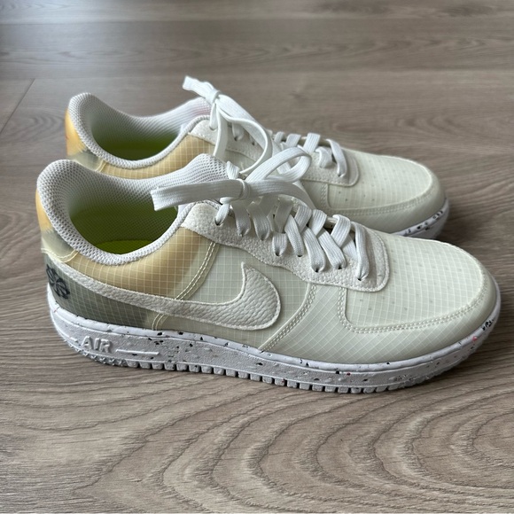 🆕 Men's Nike Air Force Crater Move To Zero White Orange Size